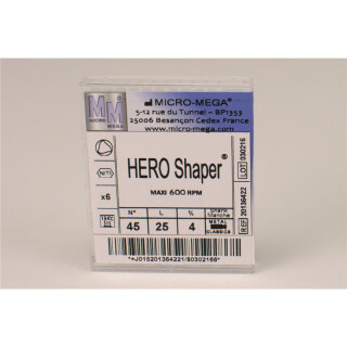 Hero Shaper 25mm Gr.45 4% 6St