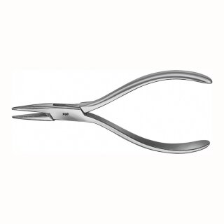 Flachzange 140mm Maul glatt/gerieft St