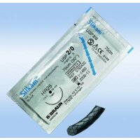 Silkam schwarz HS23 3/0 45cm Dtz