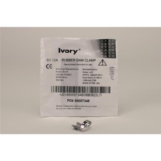 Kofferdam Klammer Ivory Nr. 12A  St