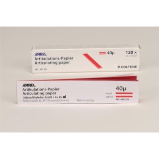 Artikul.-Papier rot  22x110 40my 120St