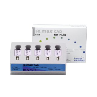 IPS e.max CAD Cer/inLab HT B2 I12 5St