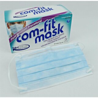 Com-Fit Fluid Resistant Earloop blue50St