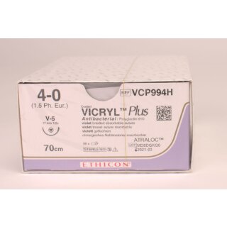 Vicryl Plus violett 4-0/1,5 V5 3Dtz