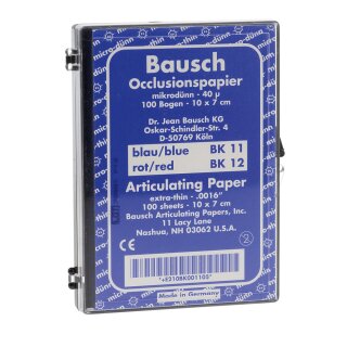 Occlusionspapier blau BK 11 100Blatt