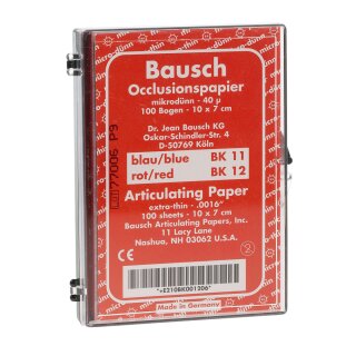 Occlusionspapier rot BK 12 100Blatt