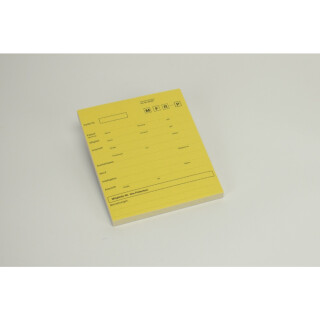 Anschriftblatt A5 gelb 50St