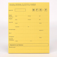 Anschriftblatt A5 gelb 50St