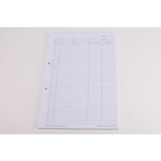 Krankenblatt B weiß Seitgel. 100St