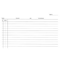 Krankenblatt M1 weiß kopfgel.100St