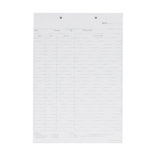 Krankenblatt N weiß kopfgel. 100St