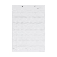 Krankenblatt N weiß kopfgel. 100St