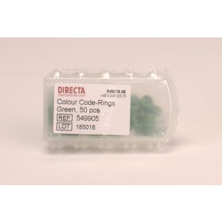 Colour Code-Ringe grün 50St