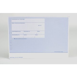 Rezeptformular A6 quer blau 100St