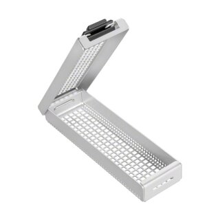 Mini Siebkorb m. Deckel 145x44x25mm St