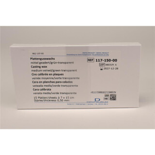 Gusswachs med. 0,50 grün Platten Pa