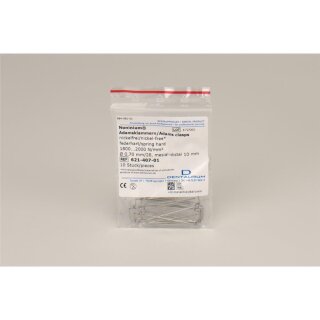 Adamsklammern Nonin. 0,7/10mm 10St