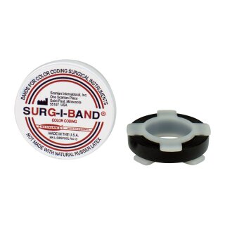 Surg-I-Band schwarz 6,20m x 6mm Rolle