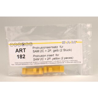 Protrusionseinsätze gelb  2St
