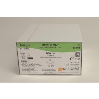 Resolon Monofil blau 4/0 DSM16 3Dtz