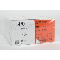 Supramid schwarz 4/0 HRT-20 2Dtz