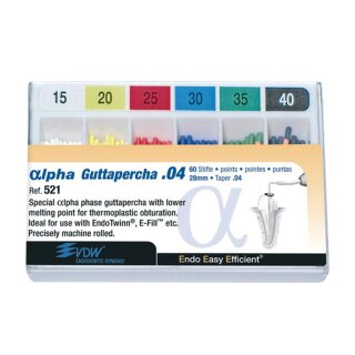 Alpha Guttapercha Taper .04 40 60St