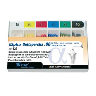Alpha Guttapercha Taper .06 15 60St