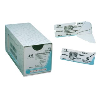 PH-Seide schwarz gefl. 4-0 FS2 0,45 Dtz