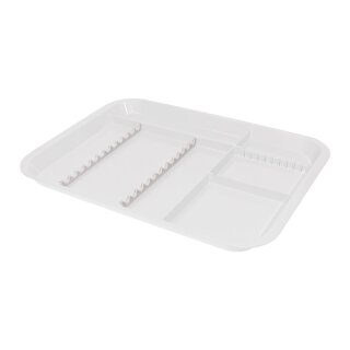 Behandlungstray m. Eint. weiß St