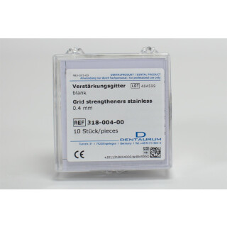 Verstärkungsgitter blank 0,4mm 10St