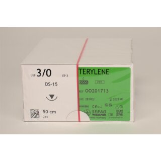 Terylene grün 3/0 DS15 0,5 2Dtz