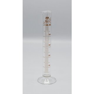 Messzylinder Rundfuß hoch 50ml  St