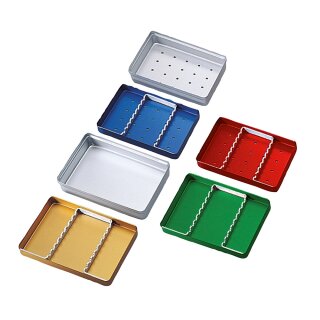Mini-Tray Boden gelocht rot St