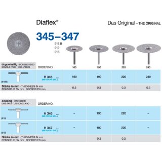 Diamantscheibe H 347 220 St