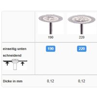 Diamantscheibe H 356 220 C fein St