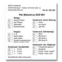 Par-Befund zur GOZ 001 50St