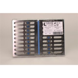 Kassette 18x14cm 10 Instr. blau St