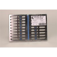 Kassette 18x14cm 10 Instr. blau St