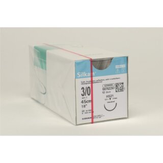 Silkam schwarz HS21 3/0 45cm Dtz