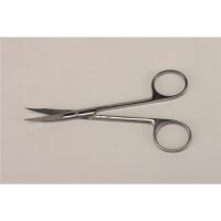 Zahnfleischschere 130mm geb.fein gezahnt