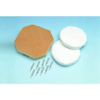 Wabenbrenngutträger Achteck 102 Set