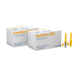 UDS-Kanülen G30 x-kurz 0,3x10 gelb 100St