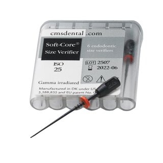 SOFT-CORE Prüfstift #25 rot 6St