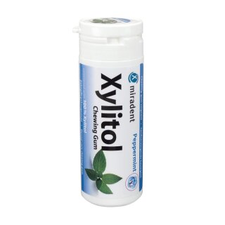 miradent Xylitol Gum Peppermint 12x30St,