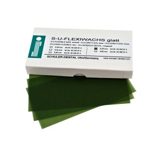 Flexiwachs glatt 0,30mm S-U 15Tafeln