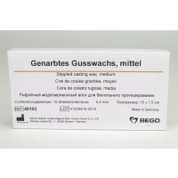 Gusswachs genarbt mittel 0,40mm  15St