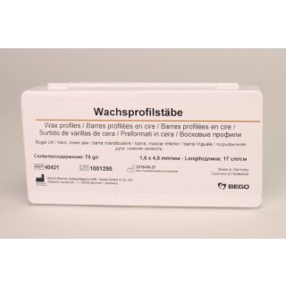 Wachsprofilstäbe 1,6x4,0mm 75g