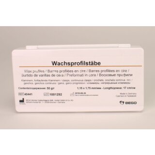 Wachsprofilstäbe 1,15x1,75mm  50g