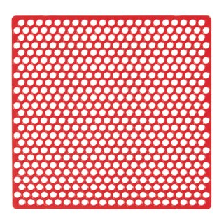 Rundlochgitter rot 7,1x7,0cm 20St