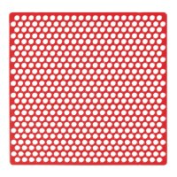 Rundlochgitter rot 7,1x7,0cm 20St